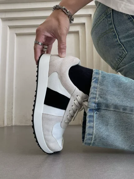 Men's Tabi Sneaker Retro Training Shoes | German Aesthetic | Cowhide Suede | Lace-Up Casual | UNITYPUREMAX™