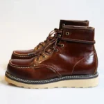 Italy Natural Leather Retro Work Boots for Men | Handmade Genuine Leather Ankle Boots | UNITYPUREMAX™