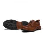 Genuine Leather Moc Toe Derby Shoes for Men | Handmade Heritage Casual Shoes | UNITYPUREMAX™ 2