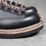 Vintage Men's Black Genuine Leather Motorcycle Boots | Handmade Retro Lace-Up Boots | UNITYPUREMAX™ 5