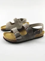 Handmade Cow Suede Leather Platform Sandals for Men | Retro Buckle Strap Comfort Sandals | UNITYPUREMAX™ 5