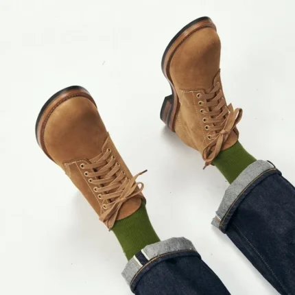 Brown Genuine Cow Suede Leather Chukka Boots for Men | Handmade British Style Boots | UNITYPUREMAX™ 1