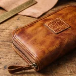 Men's Vegetable Tanned Leather Long Clutch Wallet | Handmade | 12 Card Slots | Vintage Business | UNITYPUREMAX™ 5