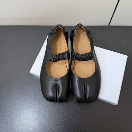 UNITYPUREMAXâ„¢ Women's Genuine Sheepskin Leather Mary Jane Tabi Ballet Flats | Split-Toe Casual Shoes 2