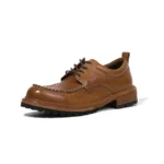 Genuine Leather Moc Toe Derby Shoes for Men | Handmade Heritage Casual Shoes | UNITYPUREMAX™ 4