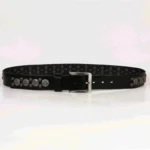 Men's Genuine Leather Studded Belt | Cowhide Rivet Jeans Belt | UNITYPUREMAX™ 4