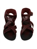 Handmade Genuine Cow Leather Roman Gladiator Sandals for Men | Retro Buckle Strap Leather Sandals | UNITYPUREMAX™ 3