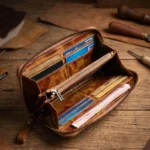 Men's Vegetable Tanned Leather Long Clutch Wallet | Handmade | 12 Card Slots | Vintage Business | UNITYPUREMAX™ 4