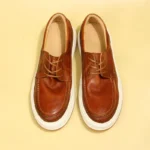 Handmade Washed Cowhide Leather Platform Sneakers for Men | Vintage Leather Casual Shoes | UNITYPUREMAX™ 2