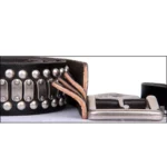 Men's Black Genuine Leather Rivet Belt | 3.8cm Cowhide Pin Buckle Belt | UNITYPUREMAX™ 2