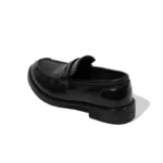 British Style Handmade Cowhide Penny Loafers | Shiny Polished Finish | Decorative Keeper Strap | UNITYPUREMAX™ 6