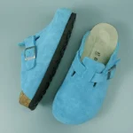 Genuine Leather Cork Clogs for Men & Women | Unisex Suede Slip-On Mules | UNITYPUREMAX™ 1