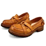 British Genuine Leather Harness Loafers for Men | Handmade Slip-On Leather Shoes | UNITYPUREMAX™ 5