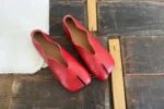 Women's Genuine Leather Tabi Flats | Handmade Slip-On Split Toe Shoes | UNITYPUREMAX™ 7