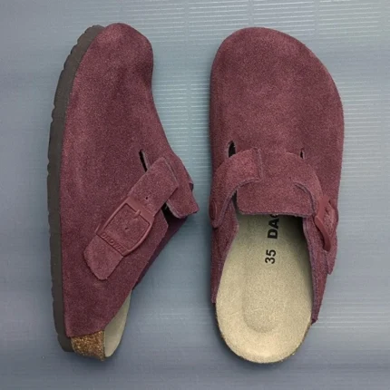 Genuine Leather Cork Clogs for Men & Women | Unisex Suede Slip-On Mules | UNITYPUREMAX™ 2