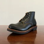Handmade Italian Cowhide Leather Goodyear Welt Plain Toe Boots for Men | Heritage Lace-Up Motorcycle Boots | UNITYPUREMAX™ 1