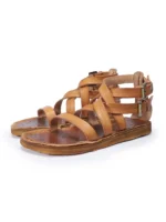 Handmade Genuine Leather Roman Gladiator Sandals for Men | Goodyear Stitched Summer Beach Sandals | UNITYPUREMAX™ 3