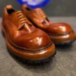 Premium British Style Handmade Cowhide Derby Shoes | Pronounced Round Toe | Decorative Stitching | Retro | UNITYPUREMAX™ 6