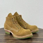 Brown Genuine Cow Suede Heritage Boots for Men | Handmade Lace-Up Ankle Boots | UNITYPUREMAX™ 12
