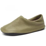 Handmade Premium Cowhide Leather Slip-On Flats for Women | Waterproof Comfort Walking Shoes | UNITYPUREMAX™