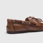 Women's Brown Genuine Leather Boat Loafers | Handmade British Casual Flats | UNITYPUREMAX™ 6