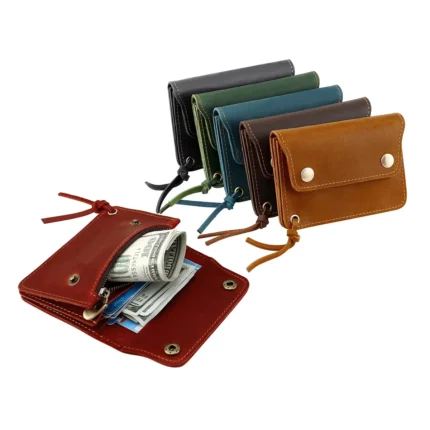 Handmade Top Layer Cowhide Leather Coin Purse | Minimalist Wallet | Unisex Card Holder | UNITYPUREMAX™ 1