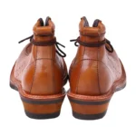Men's Genuine Tan Leather Motorcycle Boots | Handmade Retro Riding Boots | UNITYPUREMAX™