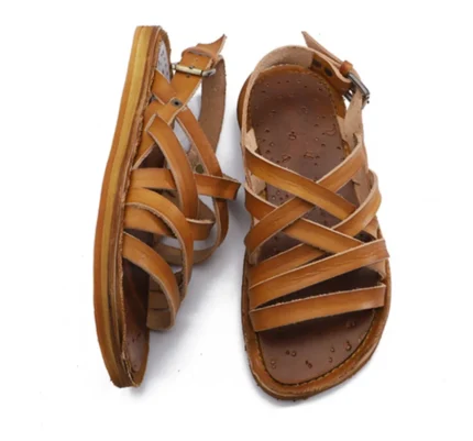 Handmade Genuine Leather Roman Gladiator Sandals for Men | Retro Woven Summer Sandals | UNITYPUREMAX™ 1