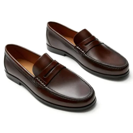 Vintage Genuine Leather Slip-On Loafers for Men | Handmade Driving Moccasins | UNITYPUREMAX™ 2
