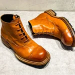 Men's Handmade Horsehide Oxford Boots | Lace-Up + Side Zip | Thick-Soled Platform | Waterproof | UNITYPUREMAX™ 6