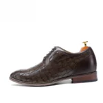 UNITYPUREMAX™ Men's Genuine Cow Leather Crocodile-Embossed Derby Dress Shoes | 7CM Height Increase Wedding & Business Shoes 3