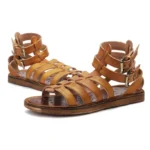 Handmade Genuine Leather High-Top Roman Gladiator Sandals for Men | Designer Summer Beach Sandals | UNITYPUREMAX™ 3