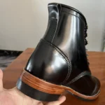 Handmade Black Italian Cordovan Leather Goodyear Welt Boots for Men | Vibram® Sole Heritage Boots | UNITYPUREMAX™ 4