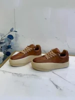 Handmade Genuine Cowhide Leather Platform Sneakers for Men | Retro Thick Sole Casual Sneakers | UNITYPUREMAX™ 3