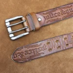 Men's Double Pin Buckle Genuine Leather Belt | Handmade Embossed Cowhide Belt | UNITYPUREMAX™ 6