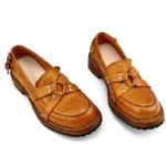 British Genuine Leather Harness Loafers for Men | Handmade Slip-On Leather Shoes | UNITYPUREMAX™ 4