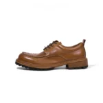 Genuine Leather Moc Toe Derby Shoes for Men | Handmade Heritage Casual Shoes | UNITYPUREMAX™ 5
