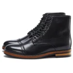 UNITYPUREMAX™ Men's Handmade Waterproof Cow Leather Cap-Toe Lace-Up Riding Boots | Retro Heritage Ankle Boots 6