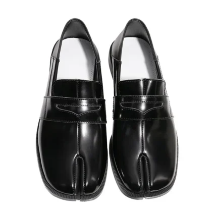 UNITYPUREMAX™ Unisex Genuine Leather Tabi Split-Toe Loafers | Japanese-Style Slip-On Shoes 3