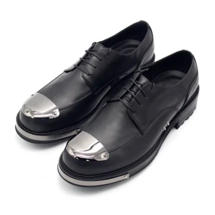 UNITYPUREMAX™ Men's Handcrafted Genuine Cow Leather Derby Shoes – Raised Sole Lace-Up Business Shoes 2