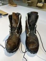 UNITYPUREMAX™ Men’s Genuine Horsehair Leather High-Top Ankle Boots – Handcrafted Retro Lace-Up Platform Cargo Boots 2