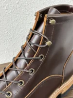 UNITYPUREMAX™ Men’s High-Top Leather Ankle Boots – Handmade Genuine Cowhide Oil-Waxed Leather Work-Style Utility Boots 18