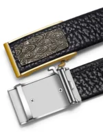 UNITYPUREMAX™ Handmade Genuine Leather Belt | Men's Vintage Cowhide Automatic Buckle Business Belt 4