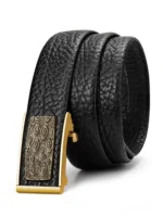 UNITYPUREMAX™ Handmade Genuine Leather Belt | Men's Vintage Cowhide Automatic Buckle Business Belt 3