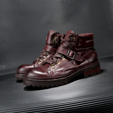 UNITYPUREMAX™ Handcrafted Washed Horsehide Men’s Work & Outdoor Motorcycle Boots | 4cm Heel 2