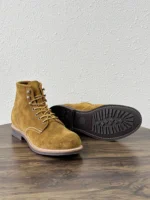 UNITYPUREMAX™ Men's Genuine Cow Suede Handcrafted Ankle Boots – Lace-Up Vintage Work Boots 2