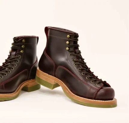 UNITYPUREMAX™ Men's Genuine Cowhide Leather Goodyear Welted Boots – Handcrafted Lace-Up Ankle Boots 7
