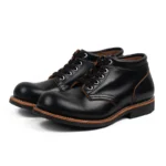 UNITYPUREMAX™ Men’s Genuine Leather Black Goodyear Welted Ankle Boots – Handmade British-Inspired Outdoor & Business Boots 1