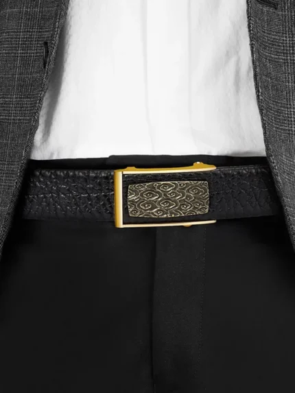 UNITYPUREMAX™ Handmade Genuine Leather Belt | Men's Vintage Cowhide Automatic Buckle Business Belt 1