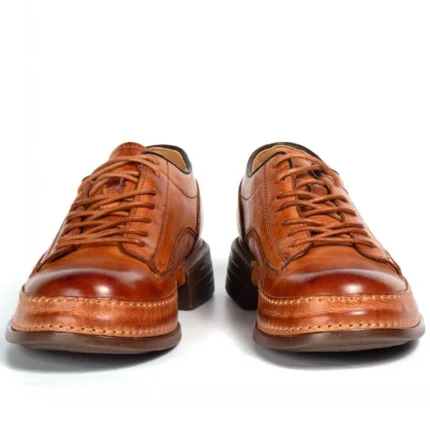 UNITYPUREMAX™ Men's Genuine Cowhide Leather British Platform Derby Shoes 4